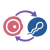 Egg and sperm icon for clomifene treatment information